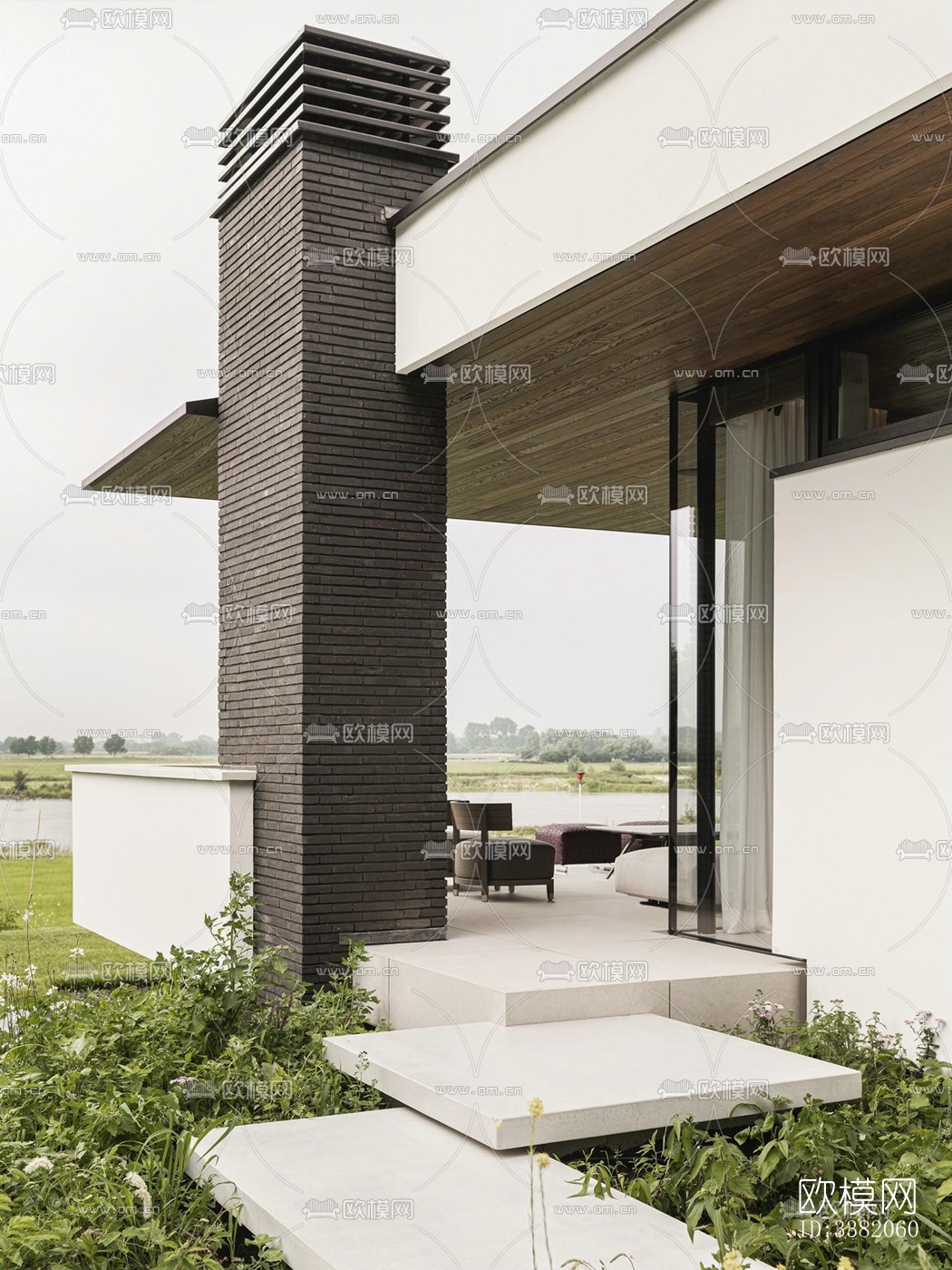 现代别墅效果图下载（渲染图6）