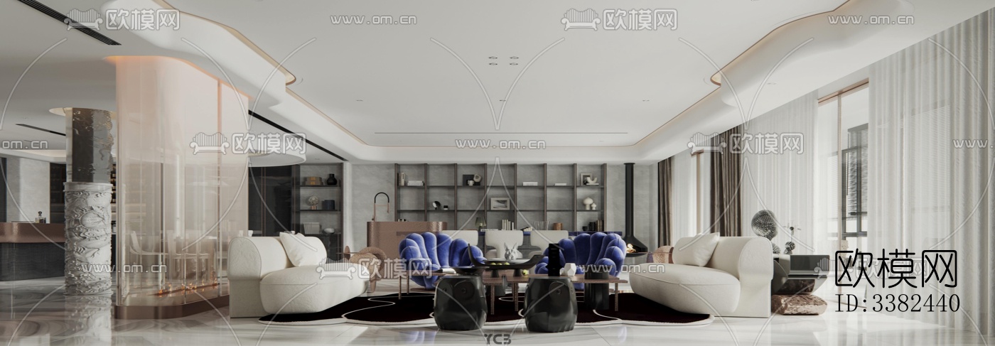 现代别墅效果图下载（渲染图2）