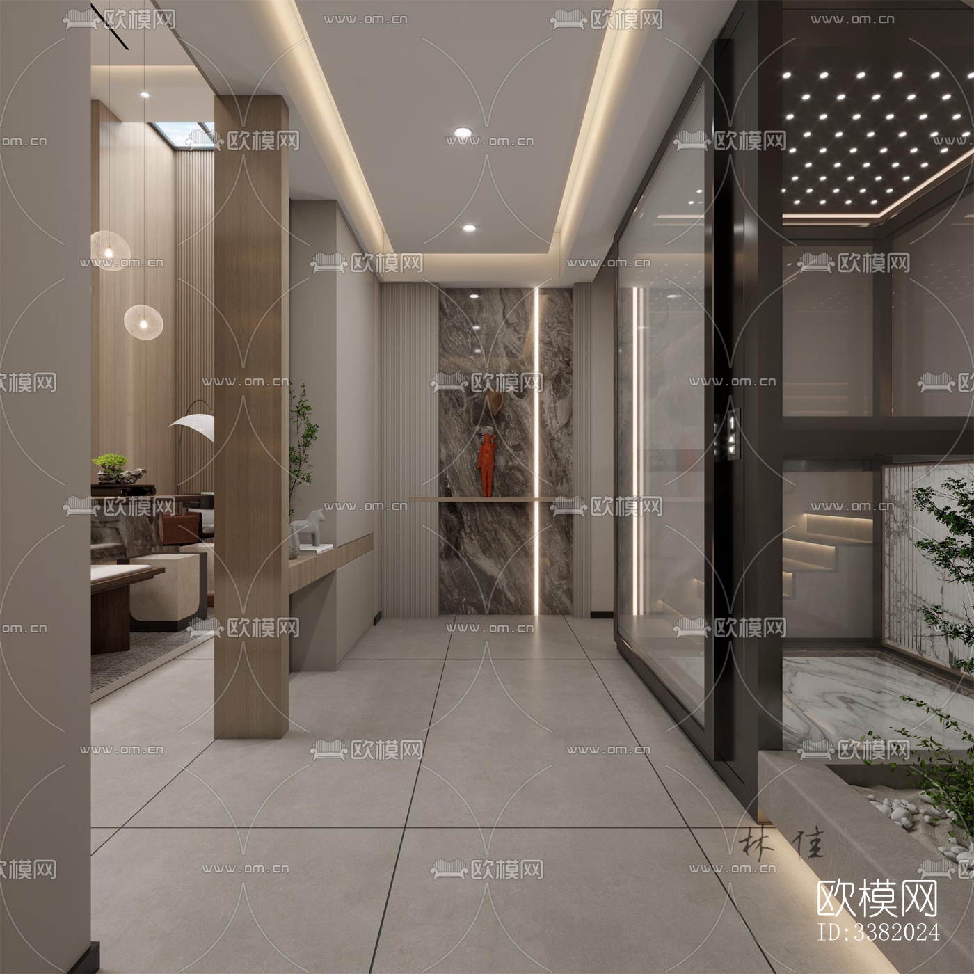 现代别墅效果图下载（渲染图3）