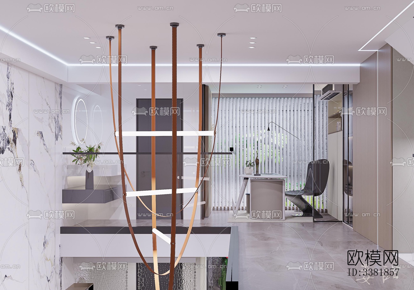 现代别墅效果图下载（渲染图3）