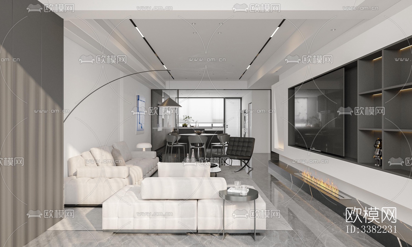 现代别墅效果图下载（渲染图3）