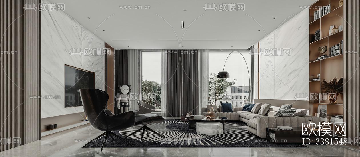 现代别墅效果图下载（渲染图1）