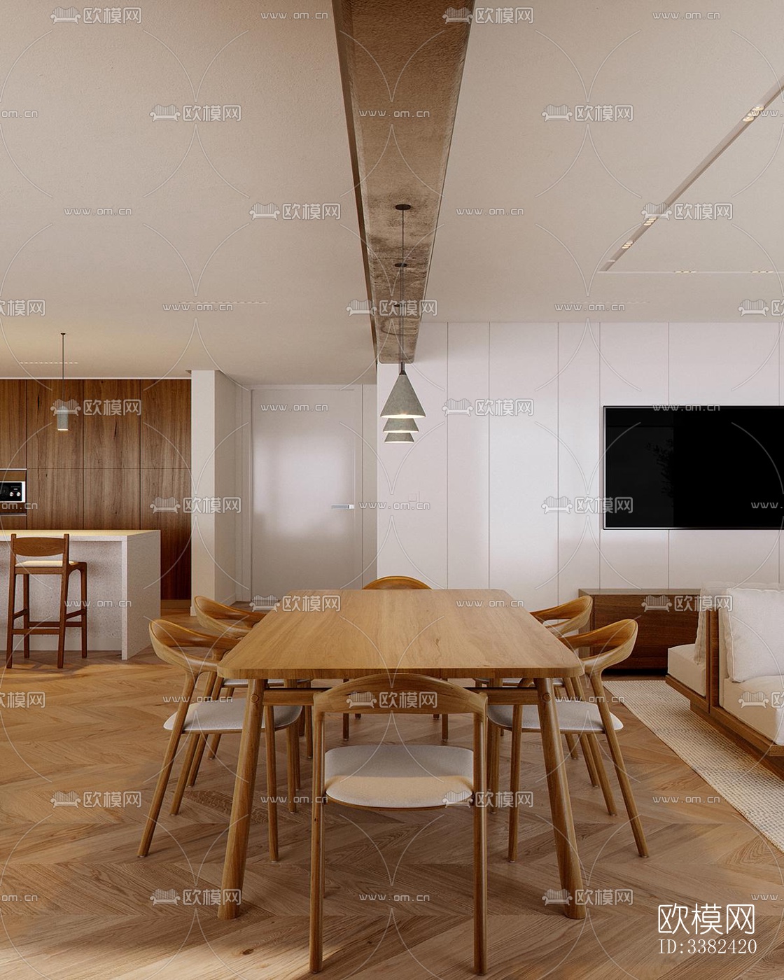 现代别墅效果图下载（渲染图4）