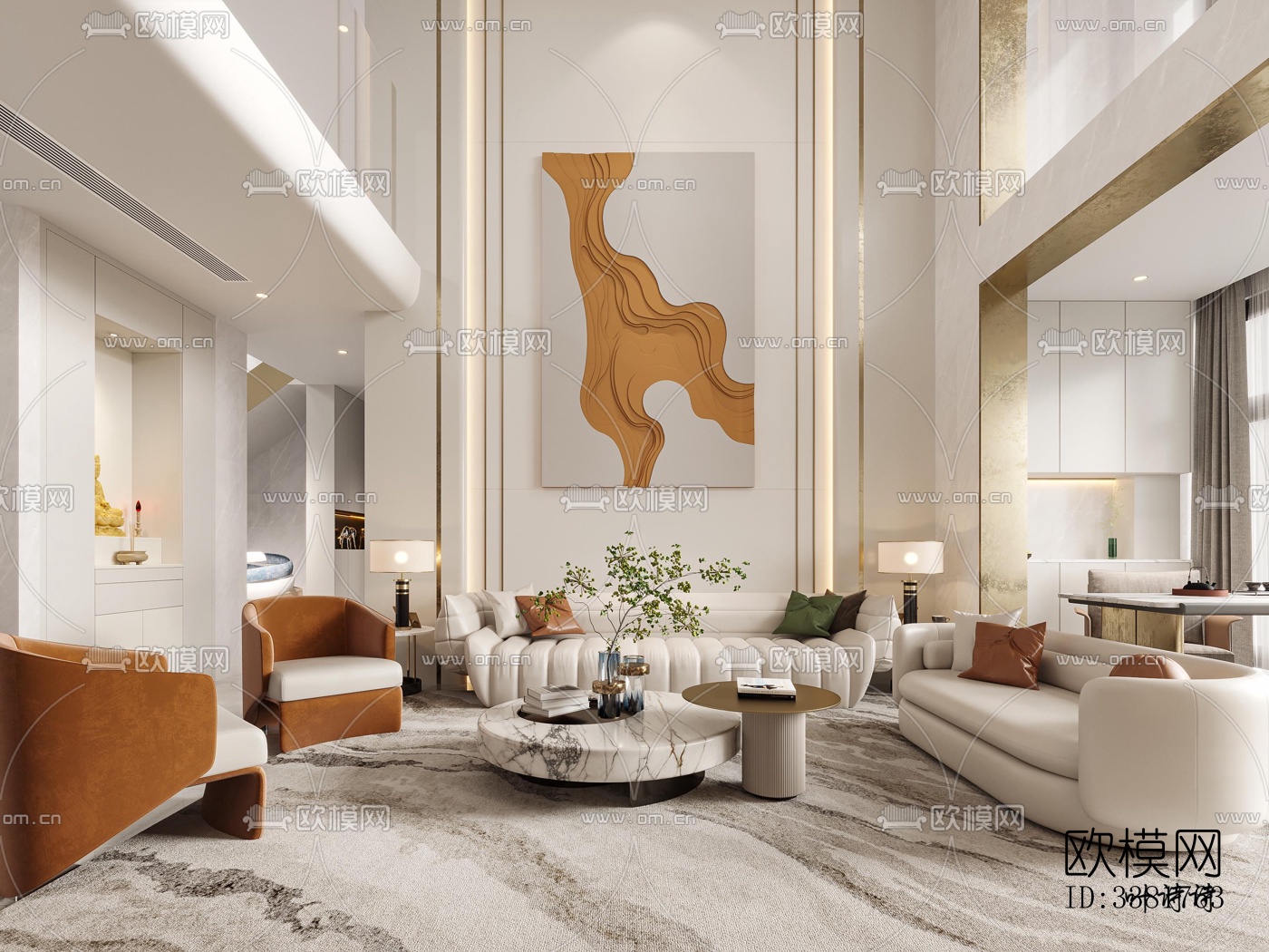 现代别墅效果图下载（渲染图1）