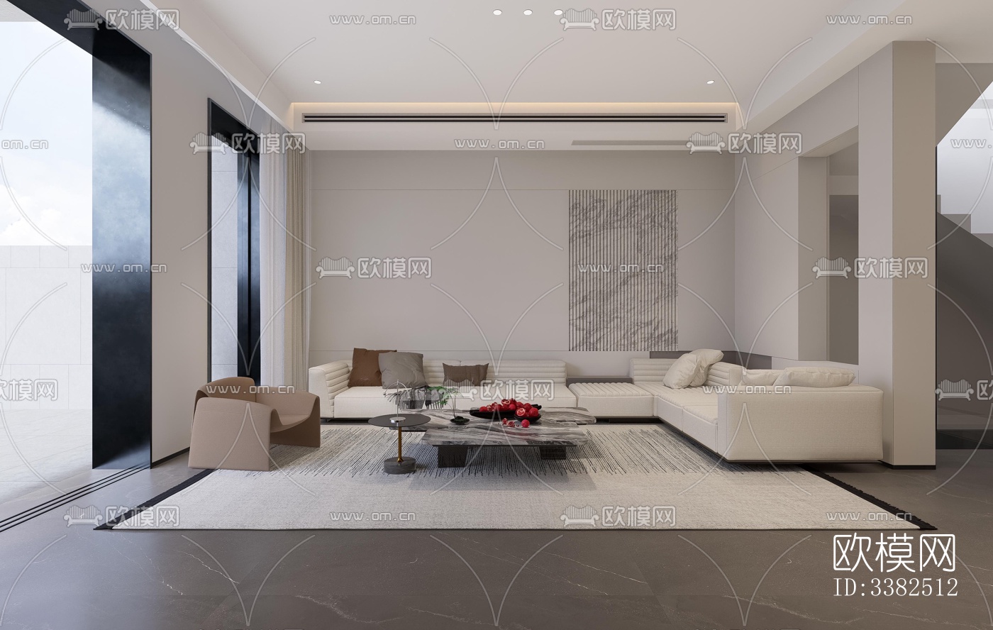 现代别墅效果图下载（渲染图3）