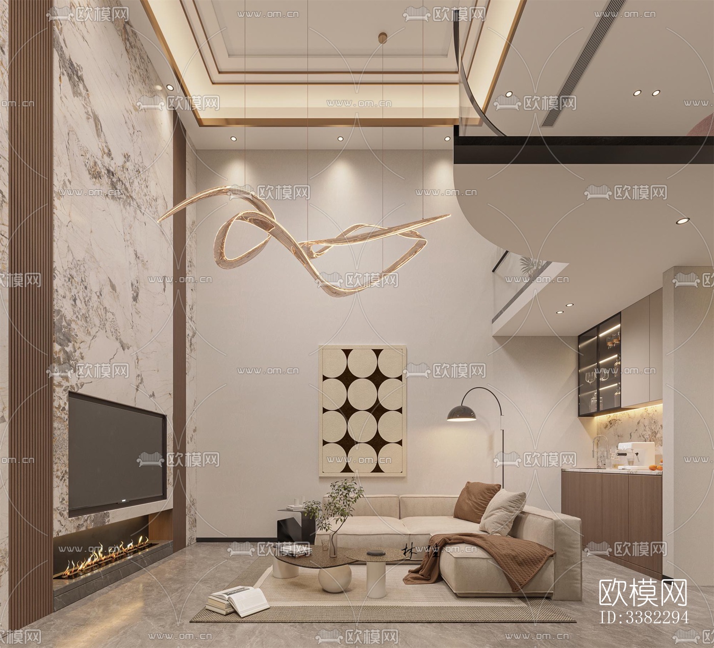 现代别墅效果图下载（渲染图5）