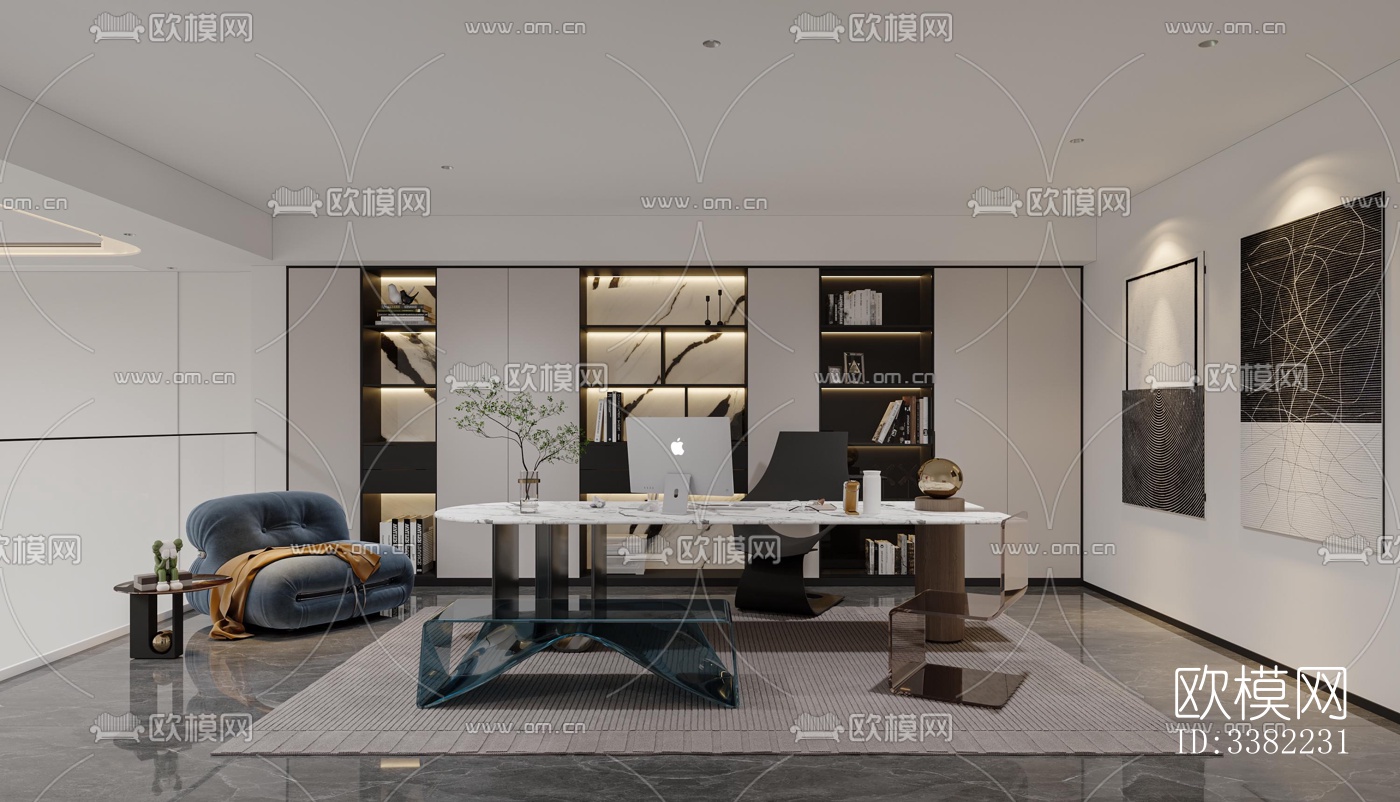 现代别墅效果图下载（渲染图12）