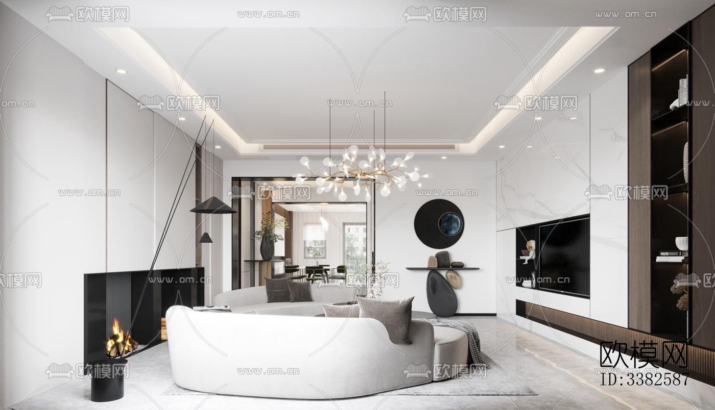 现代别墅效果图下载（渲染图10）