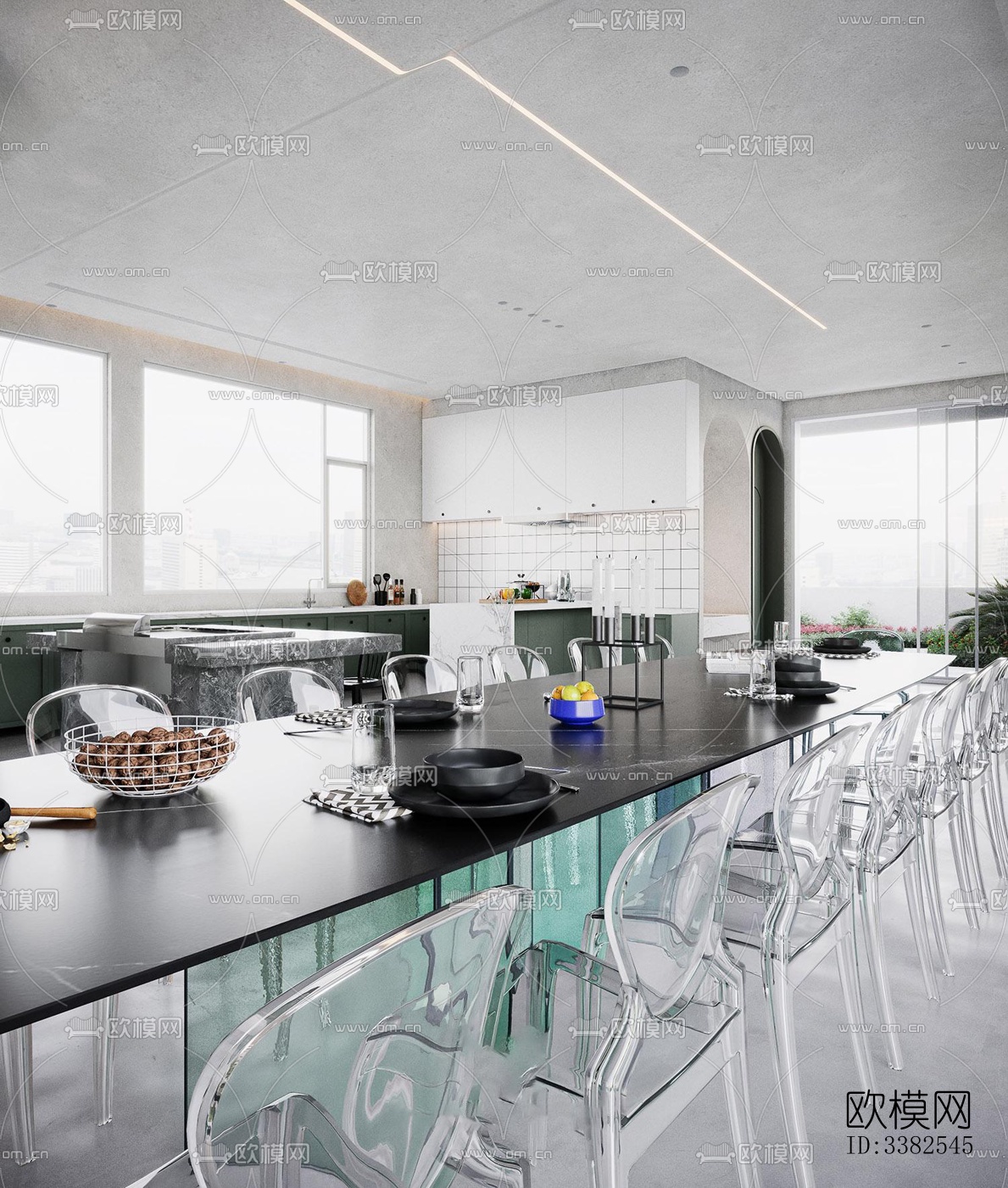 现代别墅效果图下载（渲染图9）