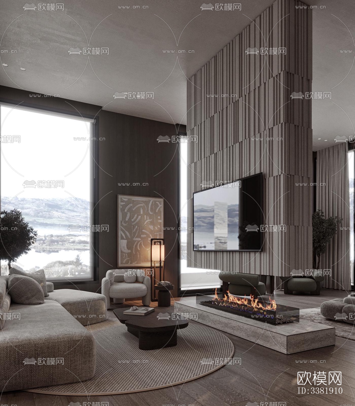 现代别墅效果图下载（渲染图13）