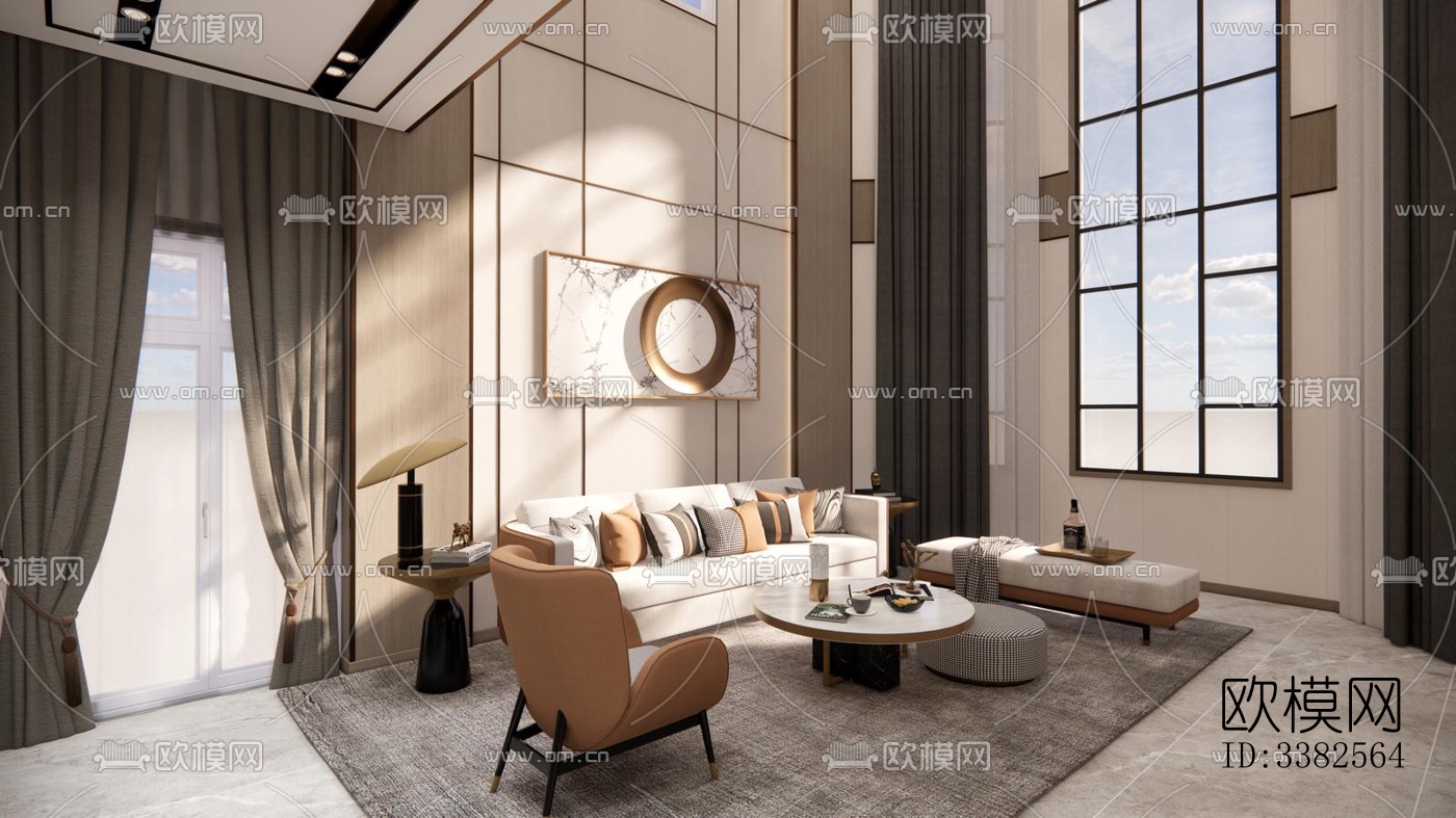 现代别墅效果图下载（渲染图10）