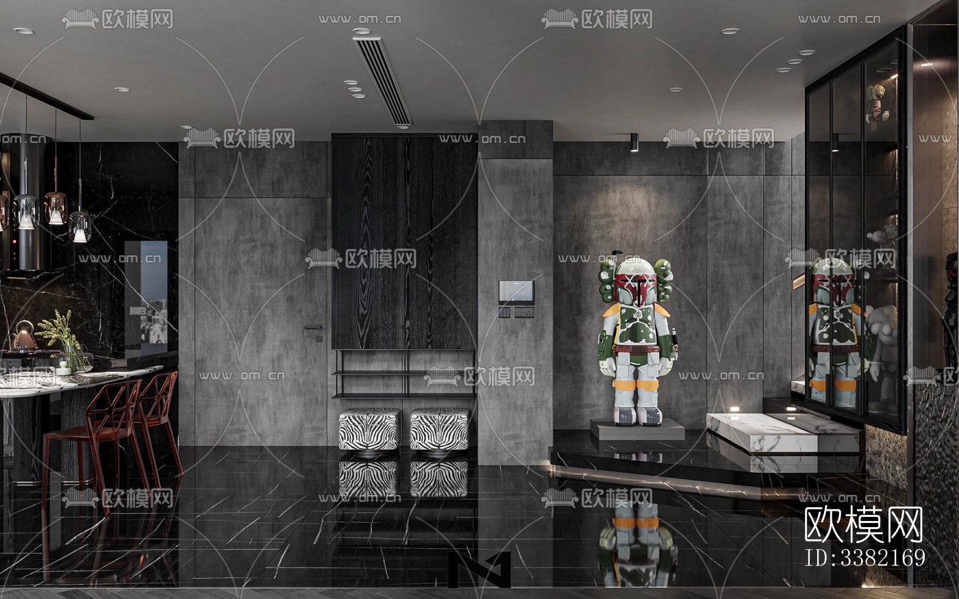 现代别墅效果图下载（渲染图12）