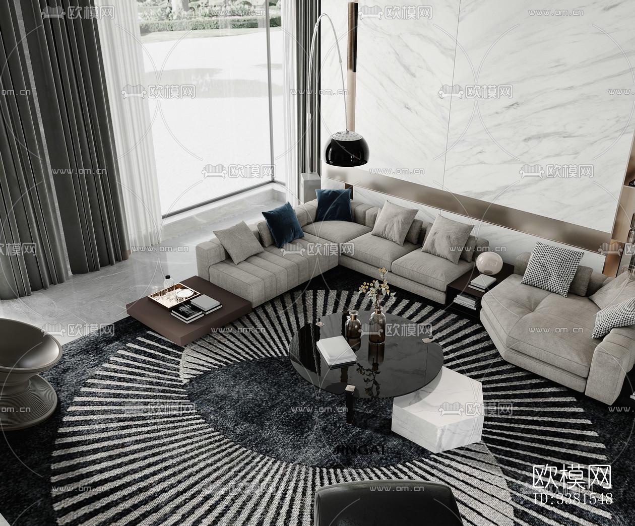 现代别墅效果图下载（渲染图11）