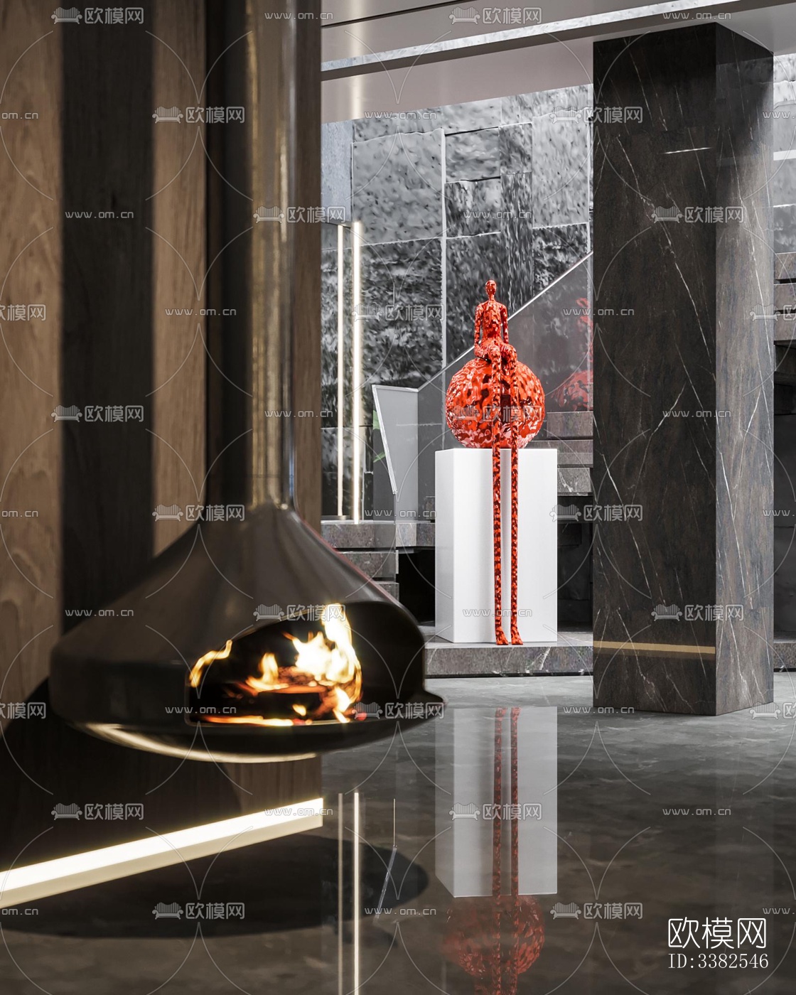 现代别墅效果图下载（渲染图9）