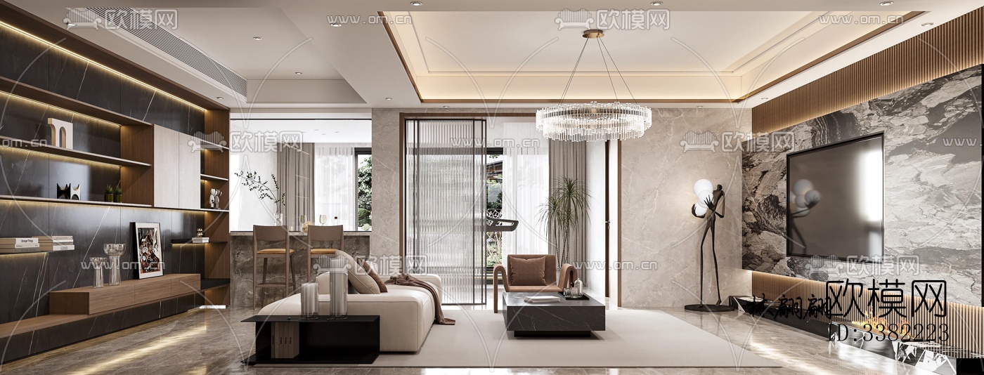 现代别墅效果图下载（渲染图6）