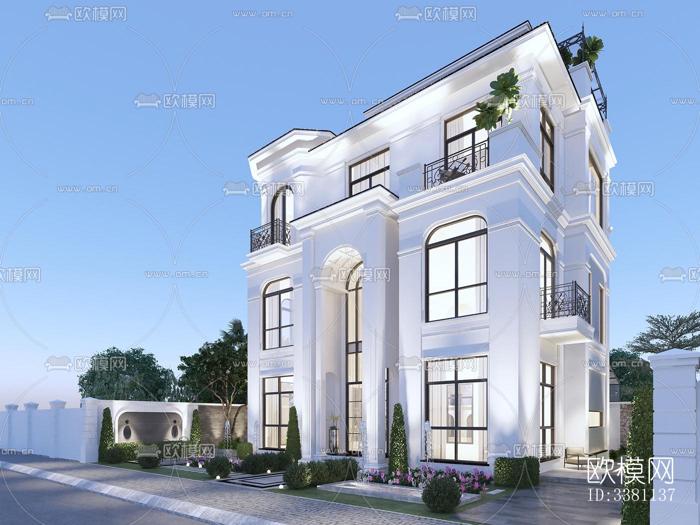 现代别墅效果图下载（渲染图5）