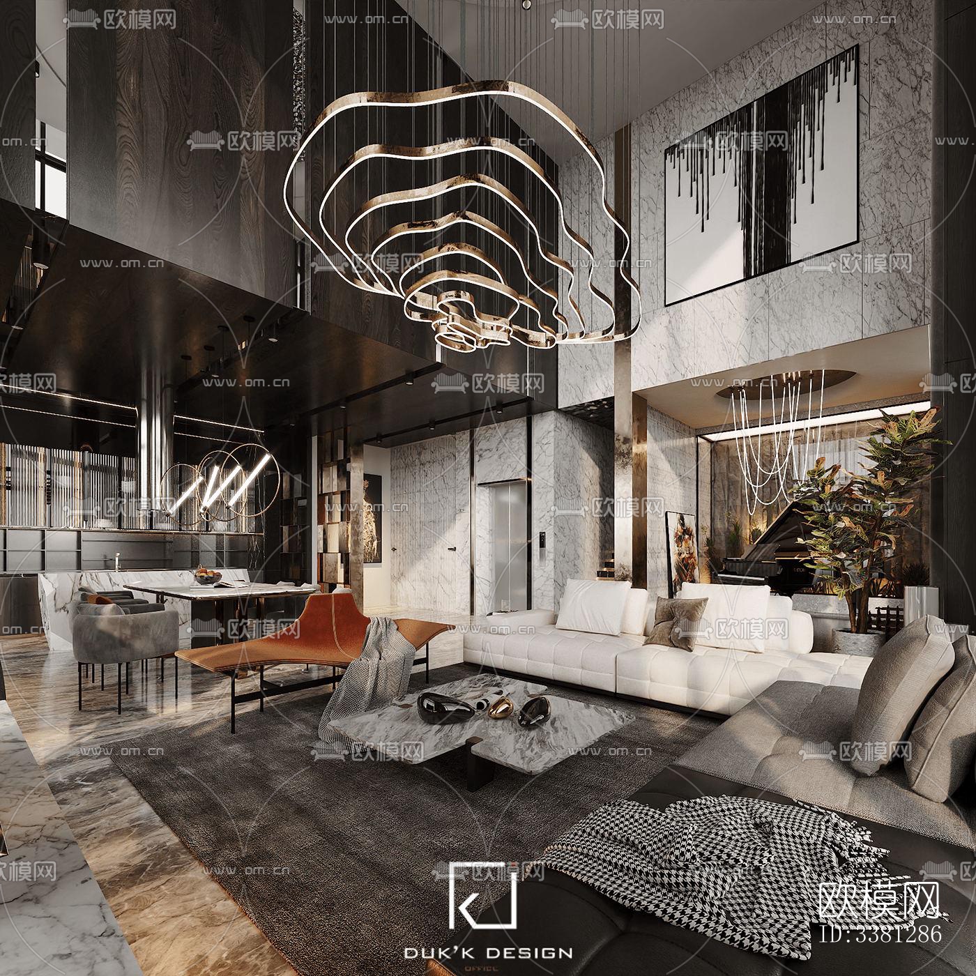 现代别墅效果图下载（渲染图4）