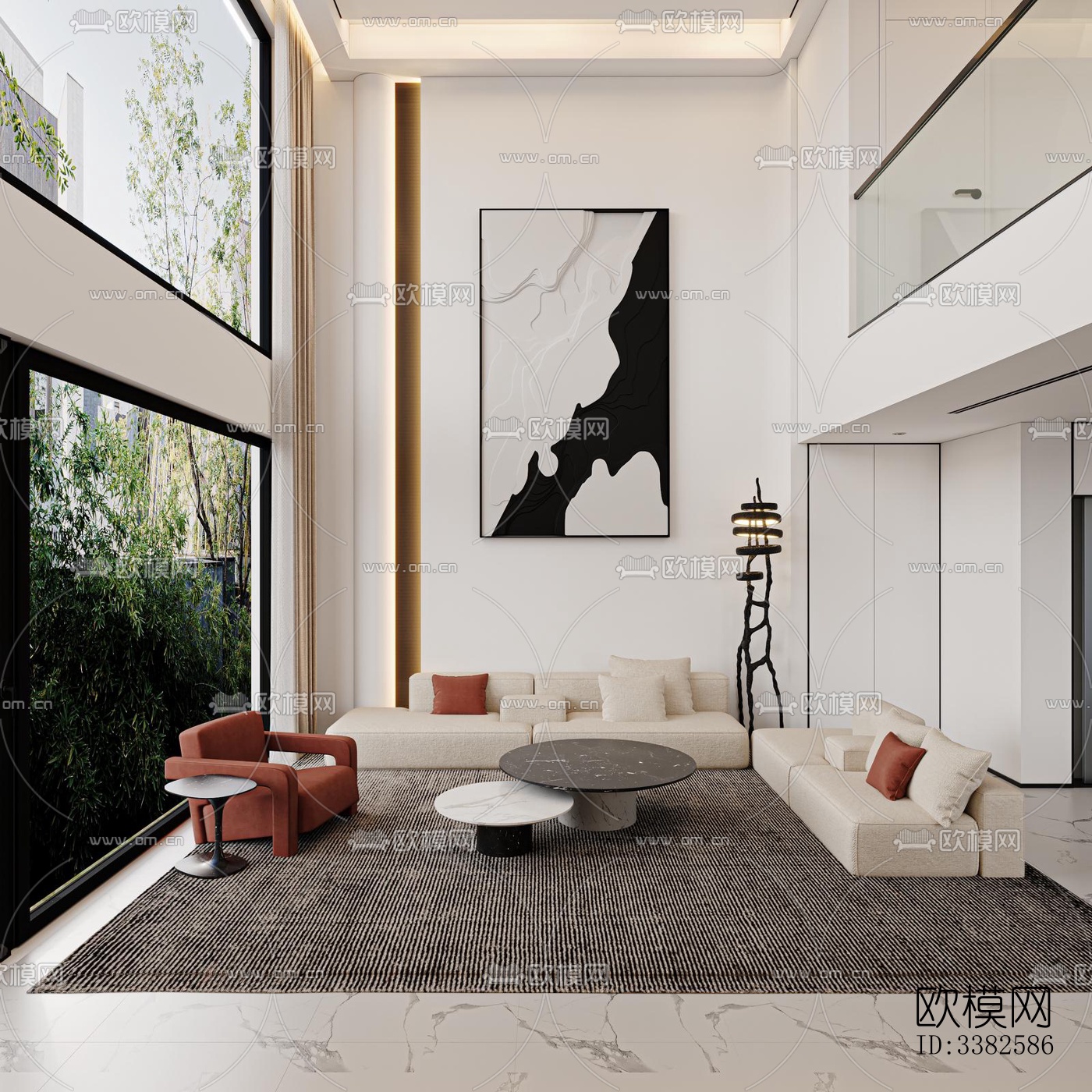 现代别墅效果图下载（渲染图9）