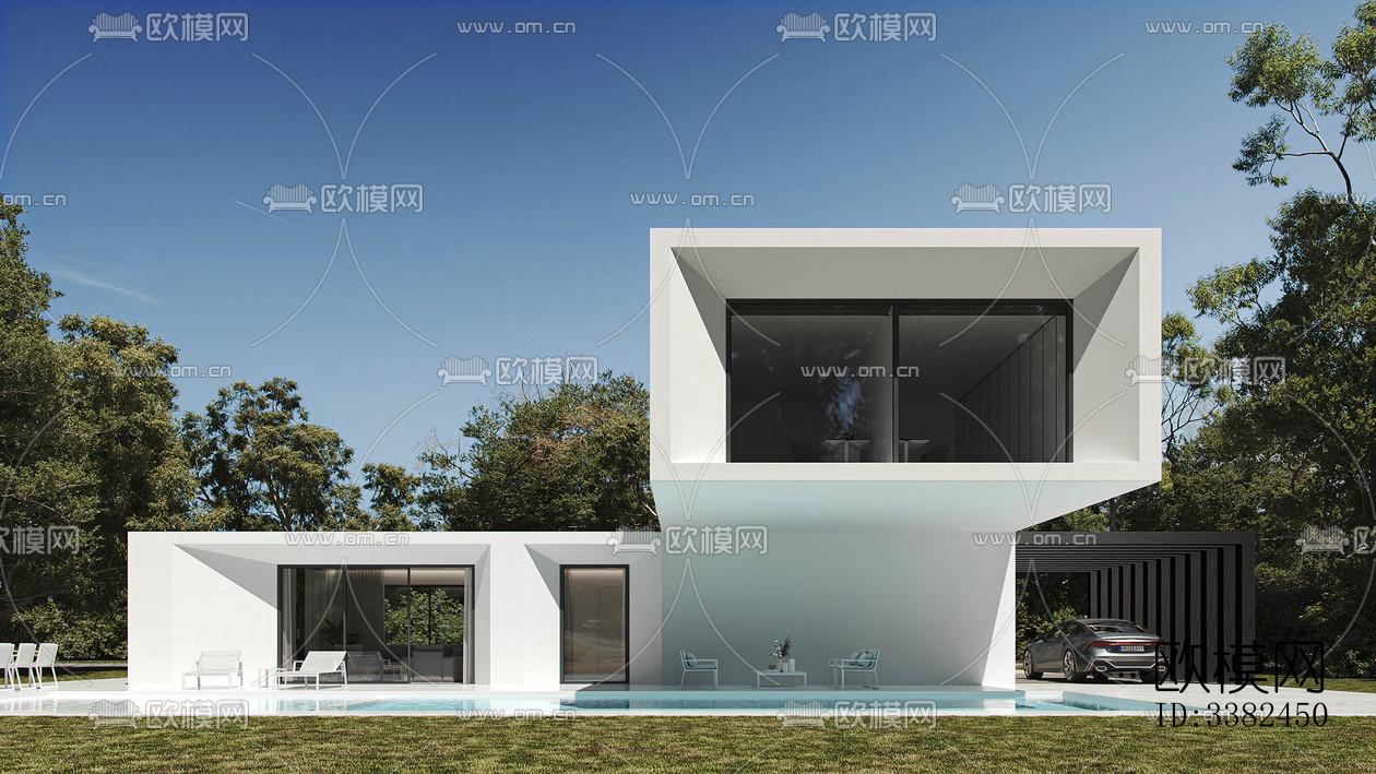 现代别墅效果图下载（渲染图13）