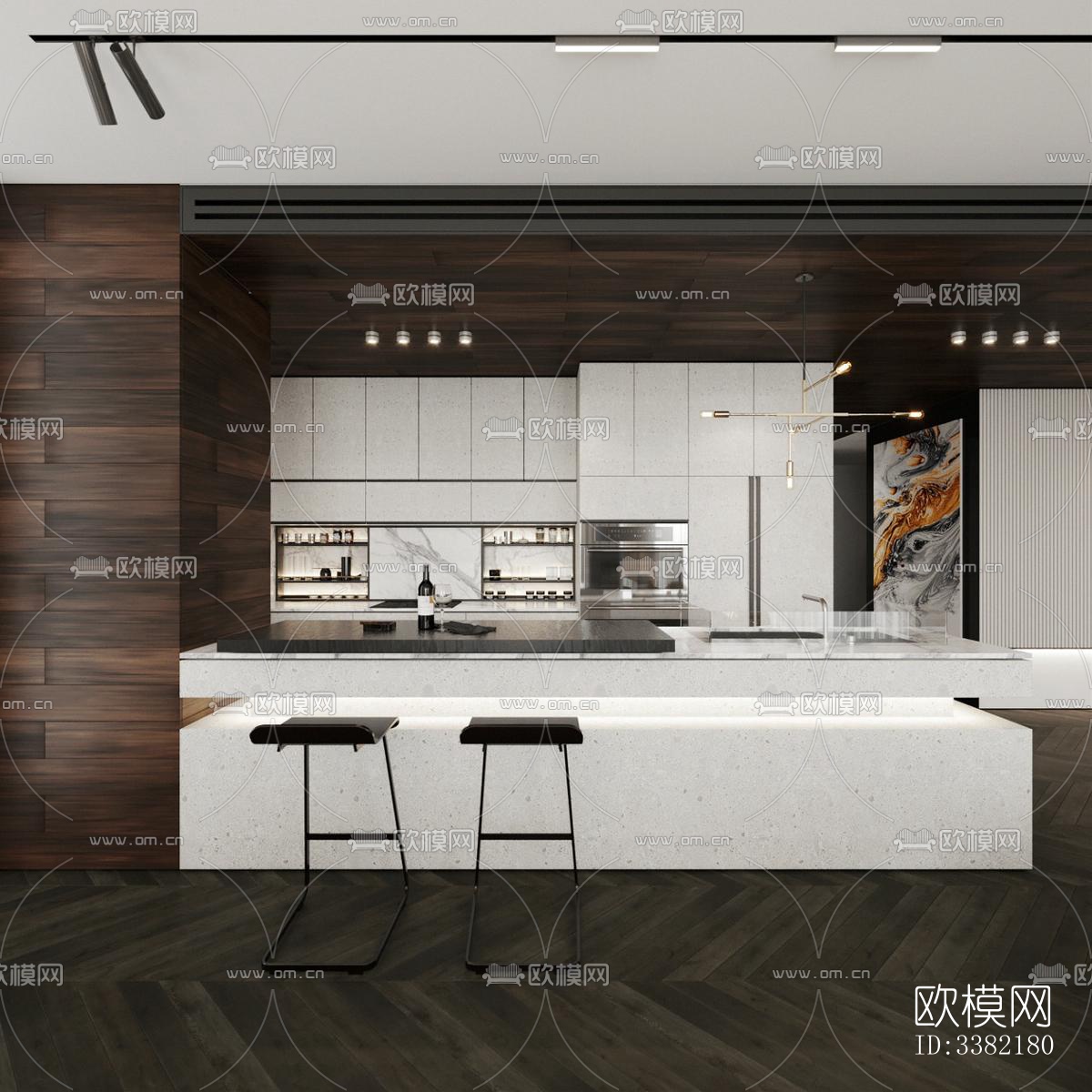 现代别墅效果图下载（渲染图2）