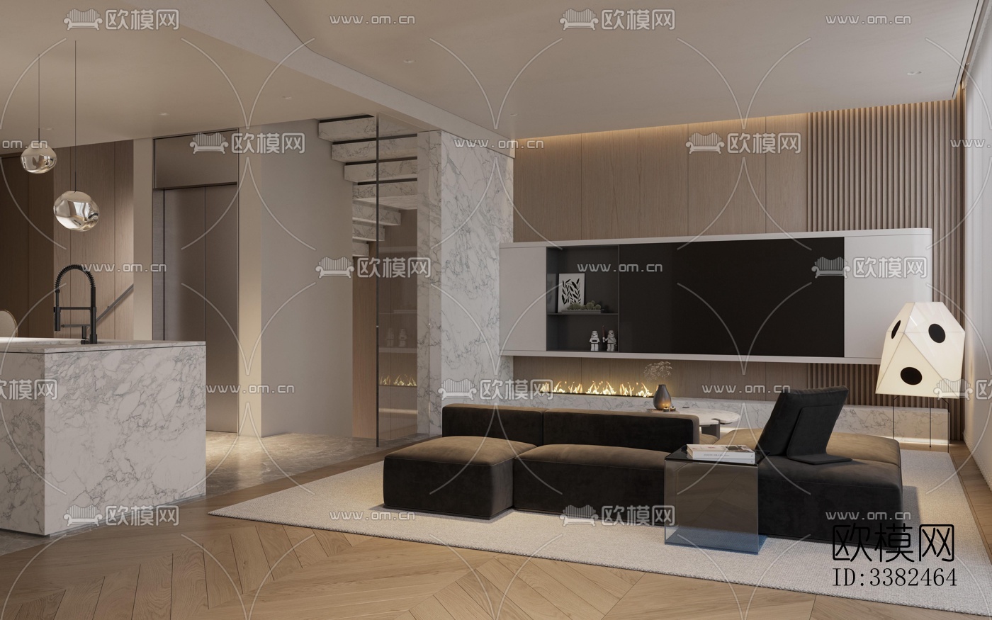 现代别墅效果图下载（渲染图16）