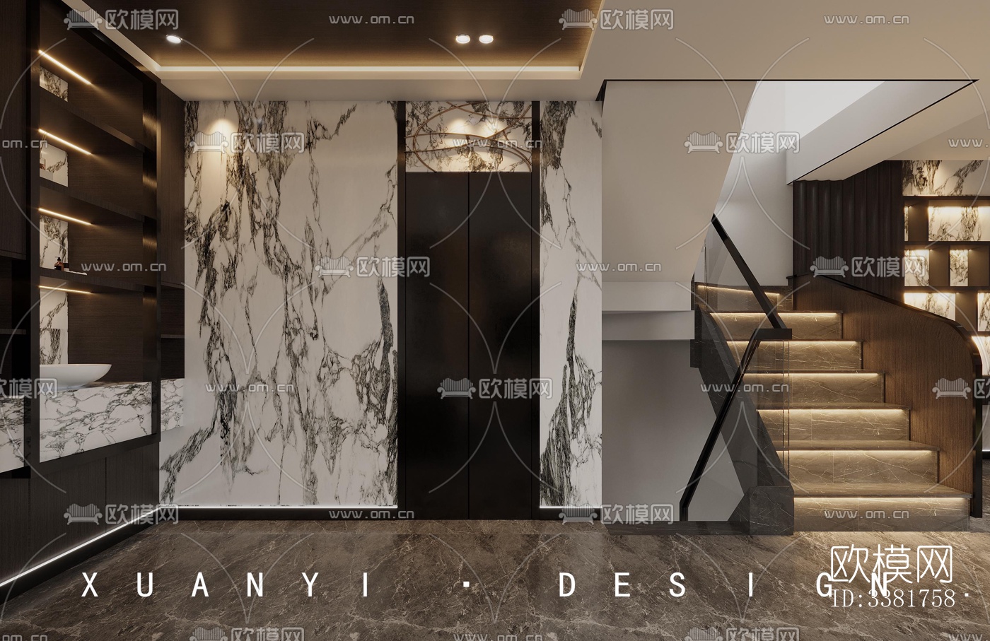 现代别墅效果图下载（渲染图2）