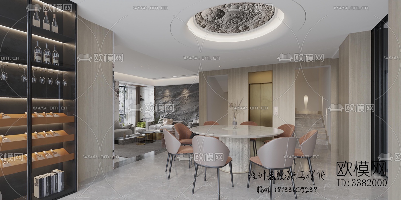 现代别墅效果图下载（渲染图4）