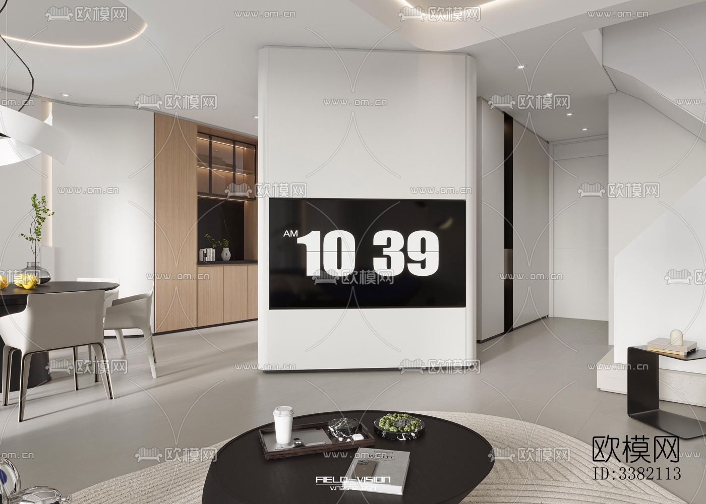 现代别墅效果图下载（渲染图1）