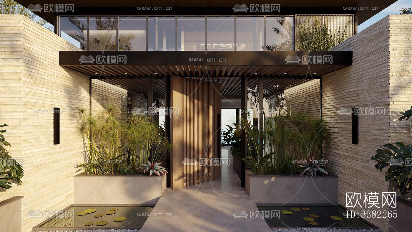 现代别墅效果图下载（渲染图15）