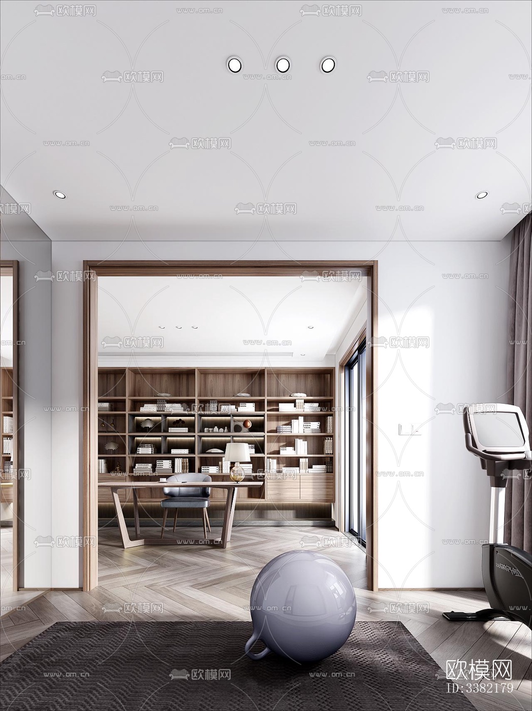 现代别墅效果图下载（渲染图2）