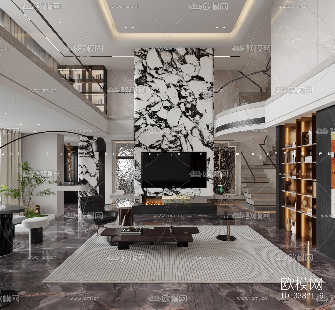 现代别墅效果图下载（渲染图2）