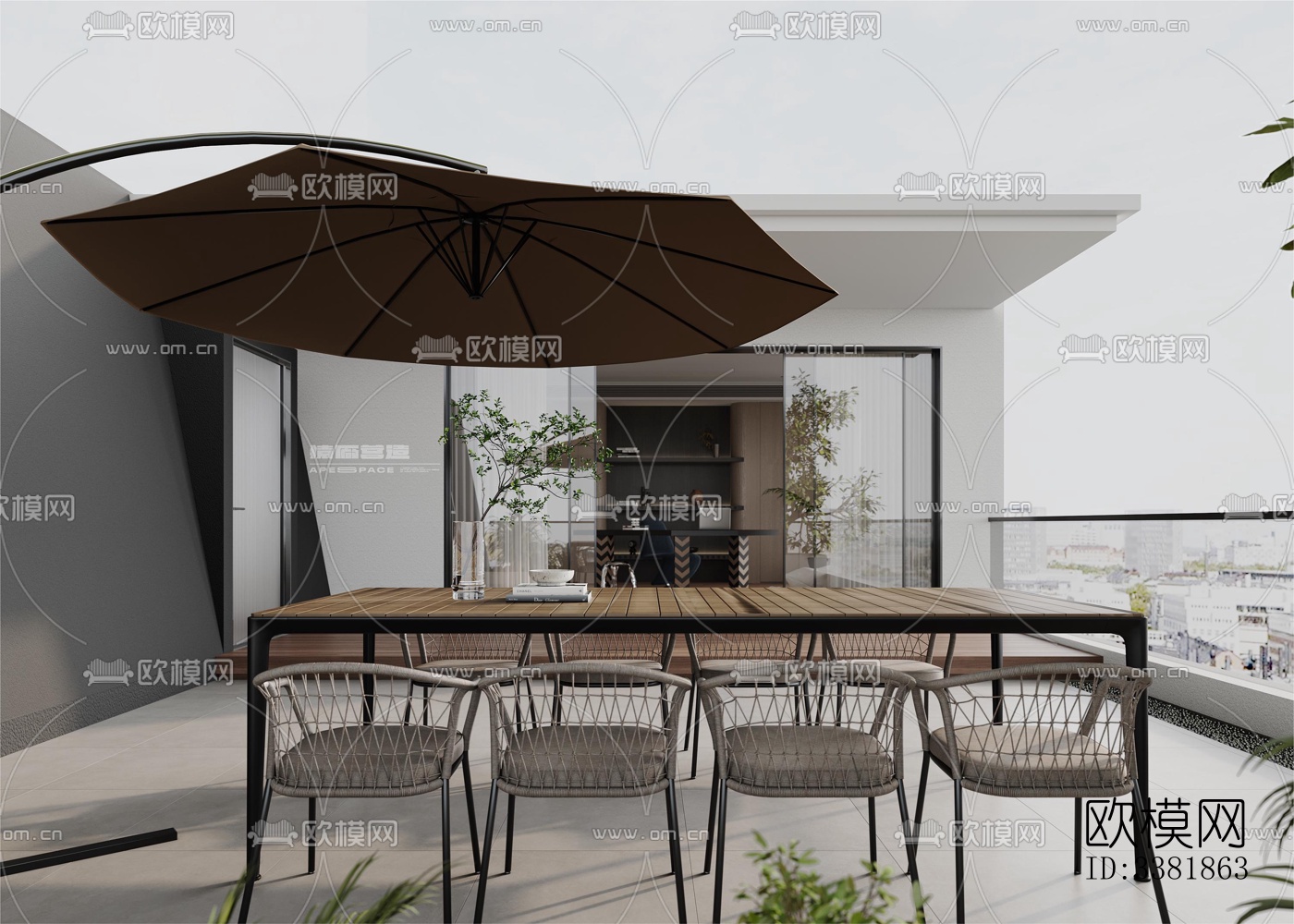 现代别墅效果图下载（渲染图14）