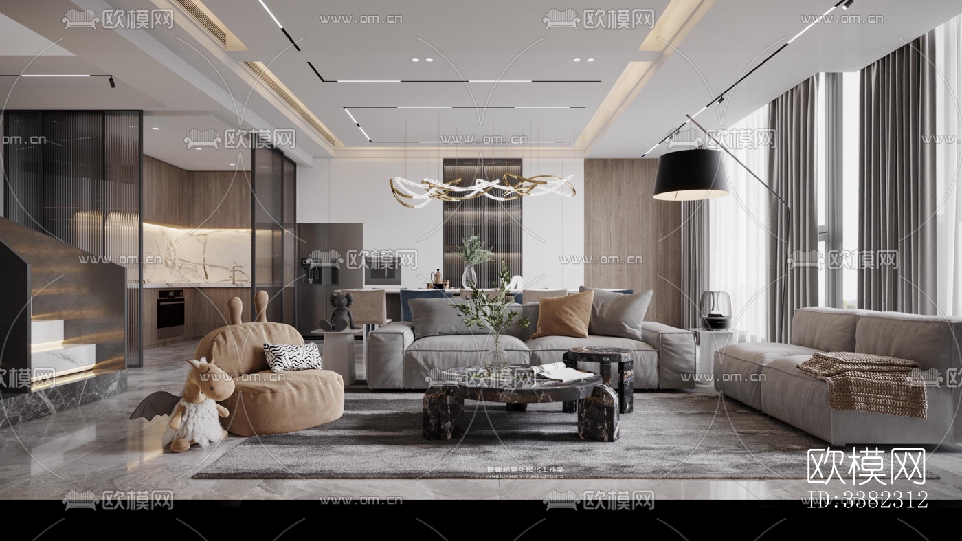 现代别墅效果图下载（渲染图2）