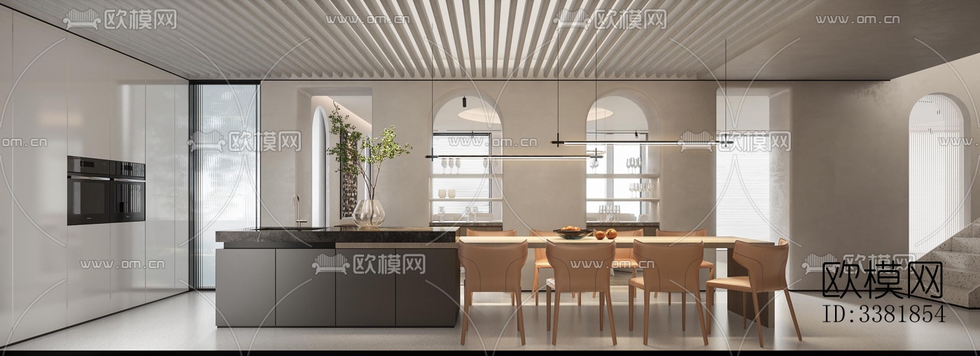 现代别墅效果图下载（渲染图4）