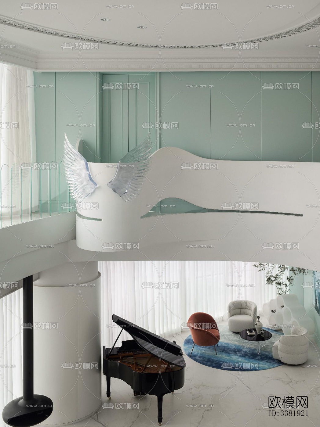 现代别墅效果图下载（渲染图4）