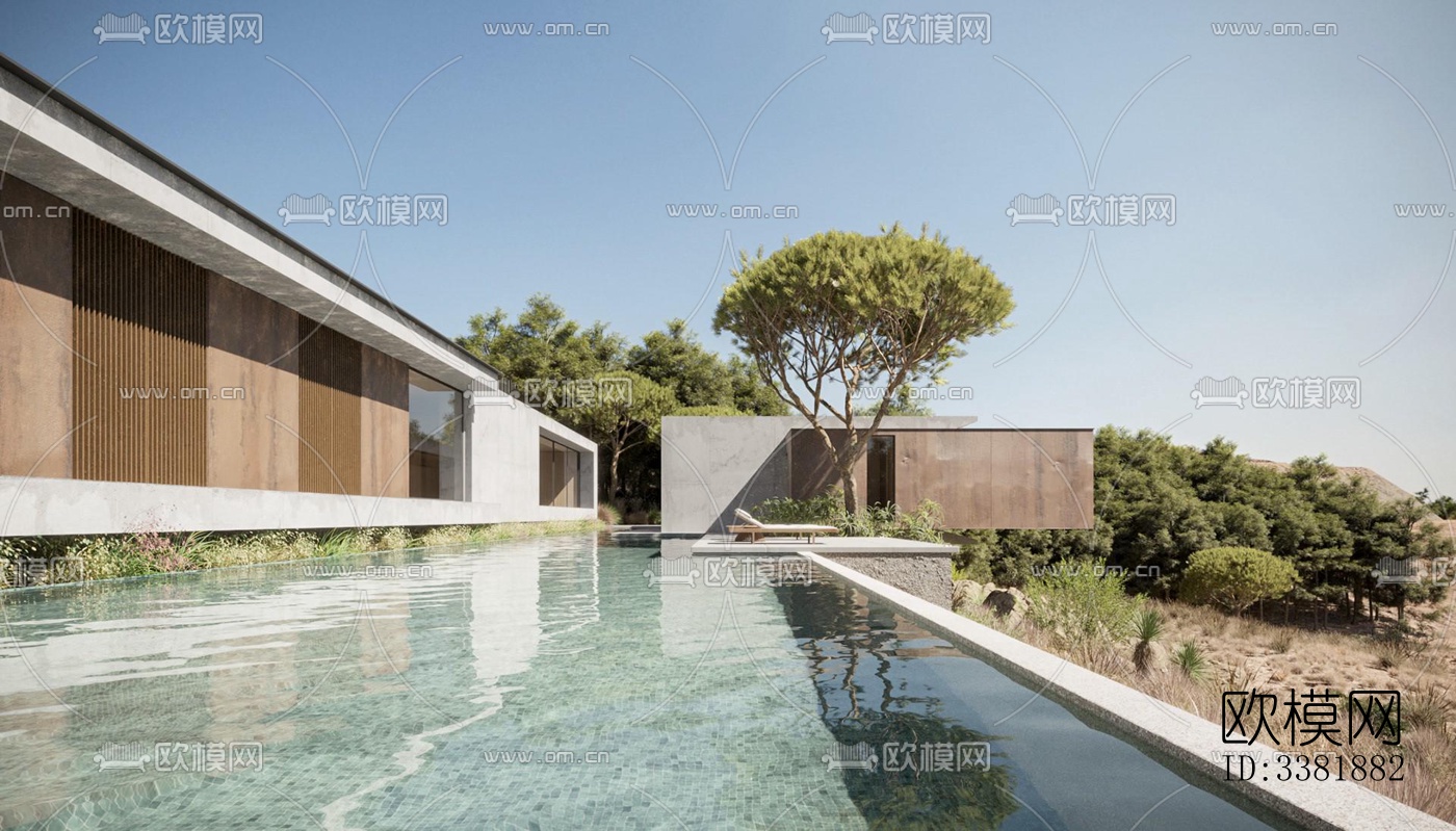 现代别墅效果图下载（渲染图5）