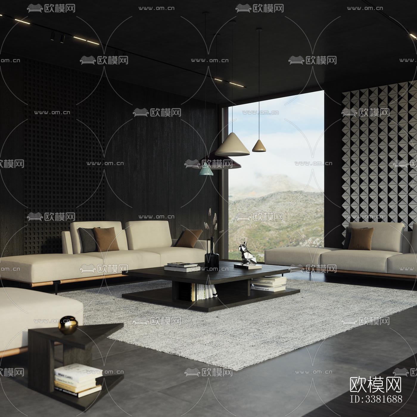 现代别墅效果图下载（渲染图10）