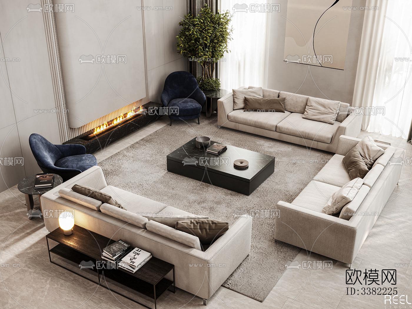 现代别墅效果图下载（渲染图7）