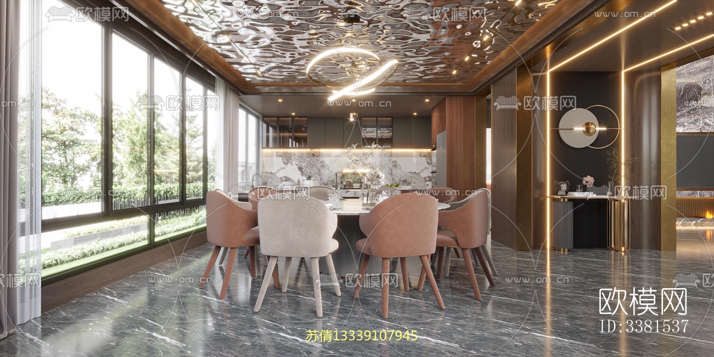 现代别墅效果图下载（渲染图3）