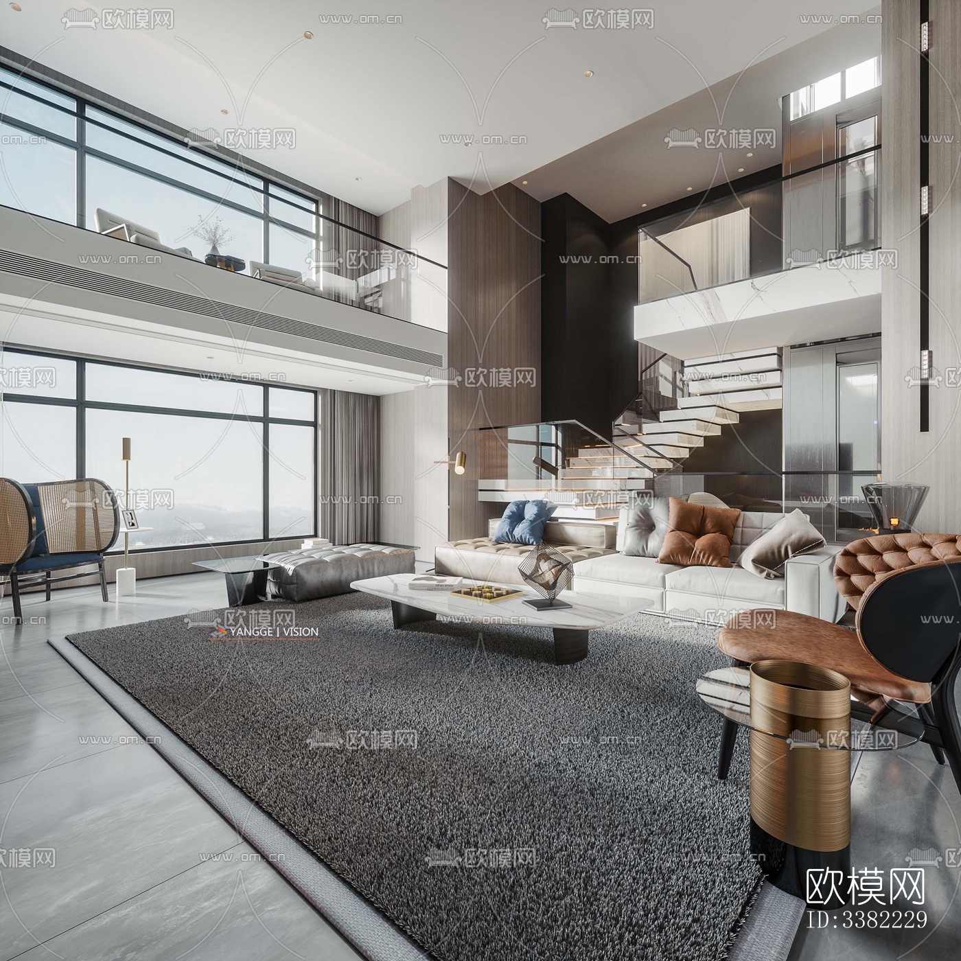 现代别墅效果图下载（渲染图11）