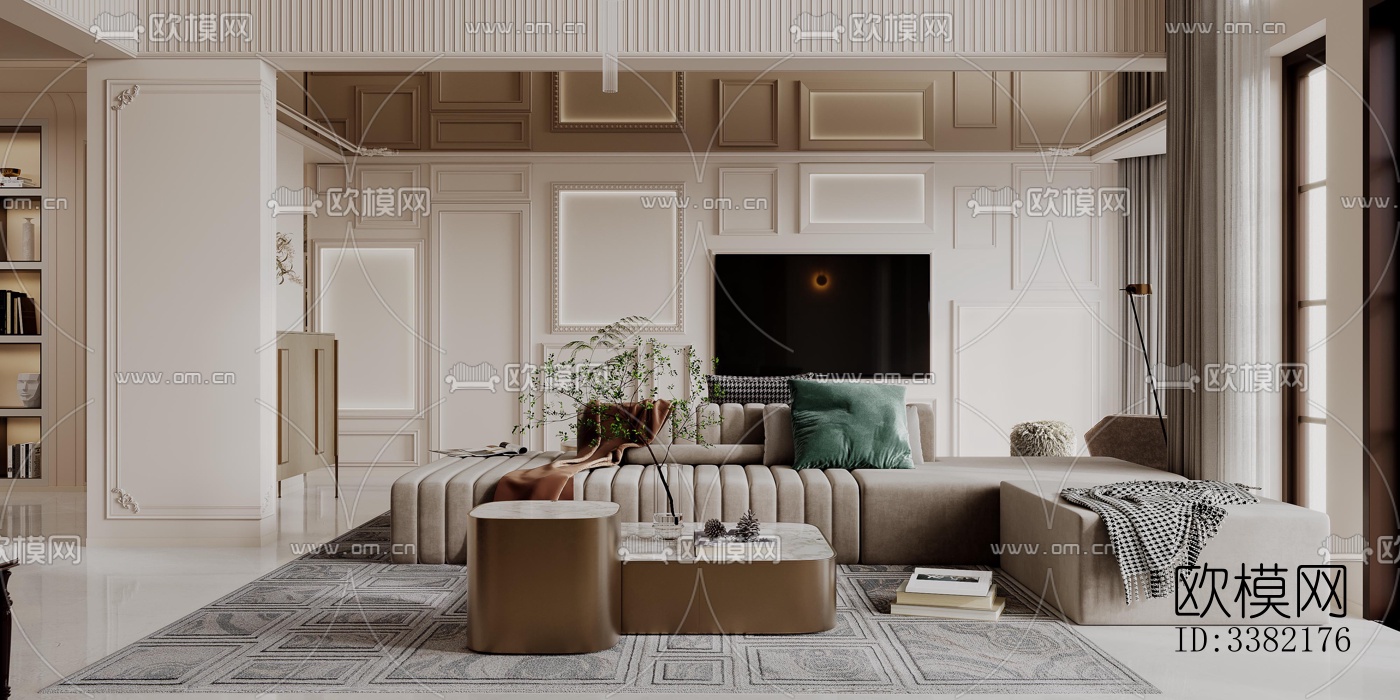 现代别墅效果图下载（渲染图6）