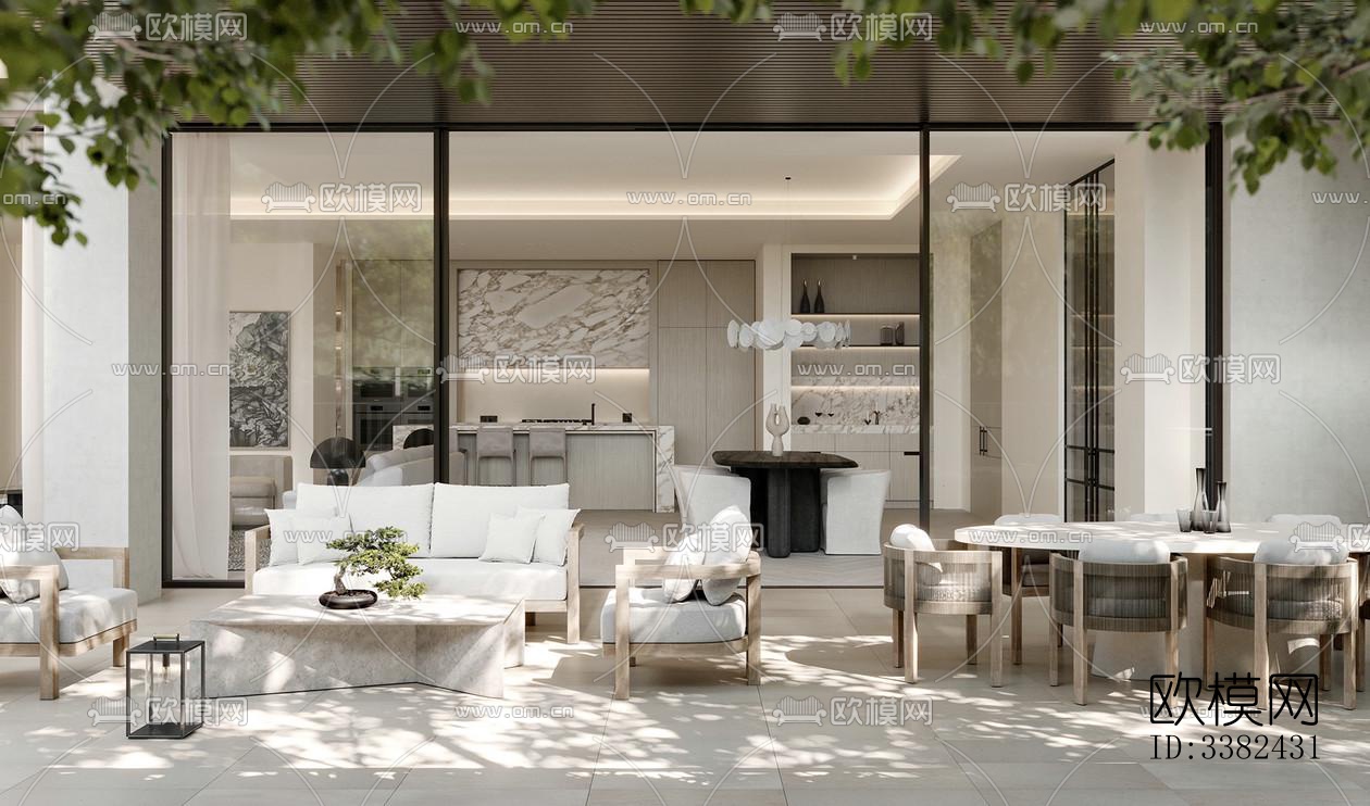 现代别墅效果图下载（渲染图18）