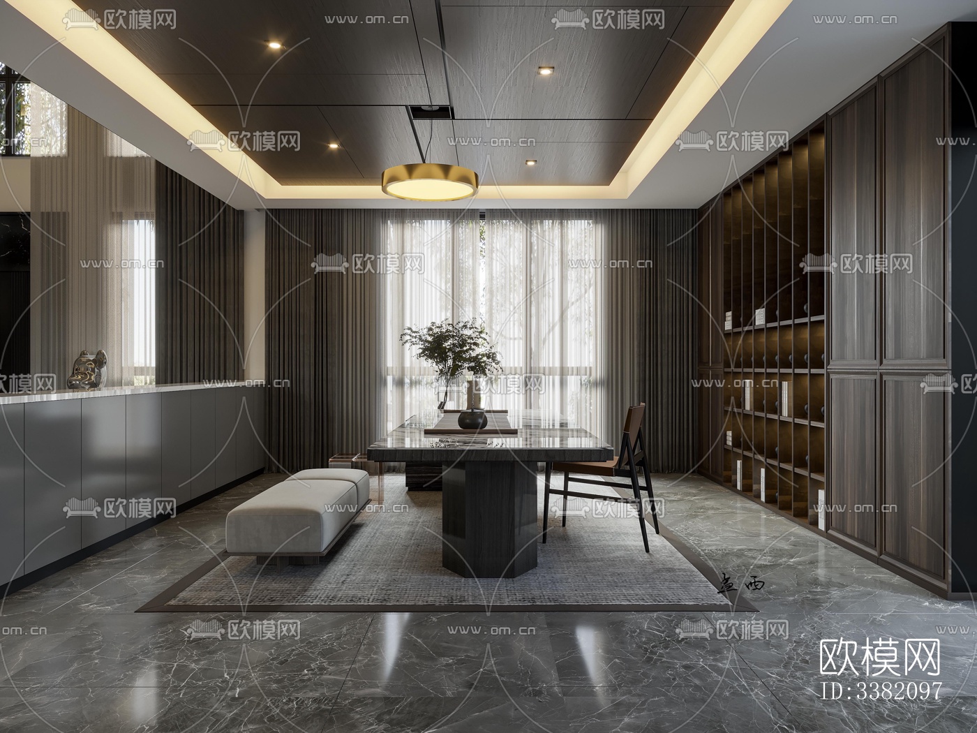 现代别墅效果图下载（渲染图7）