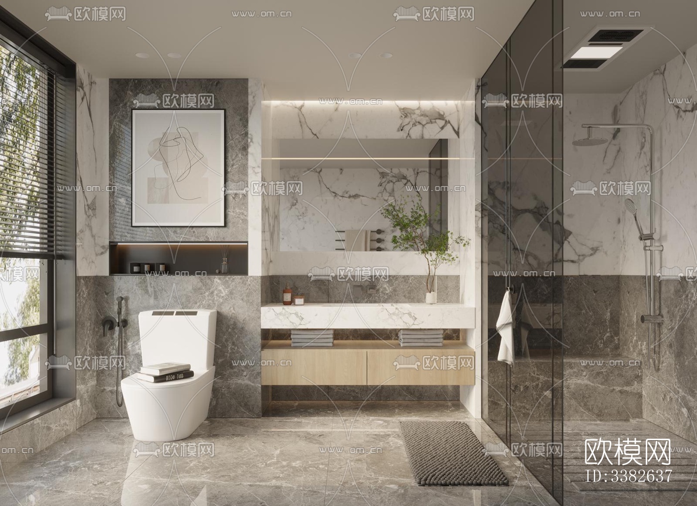 现代别墅效果图下载（渲染图12）