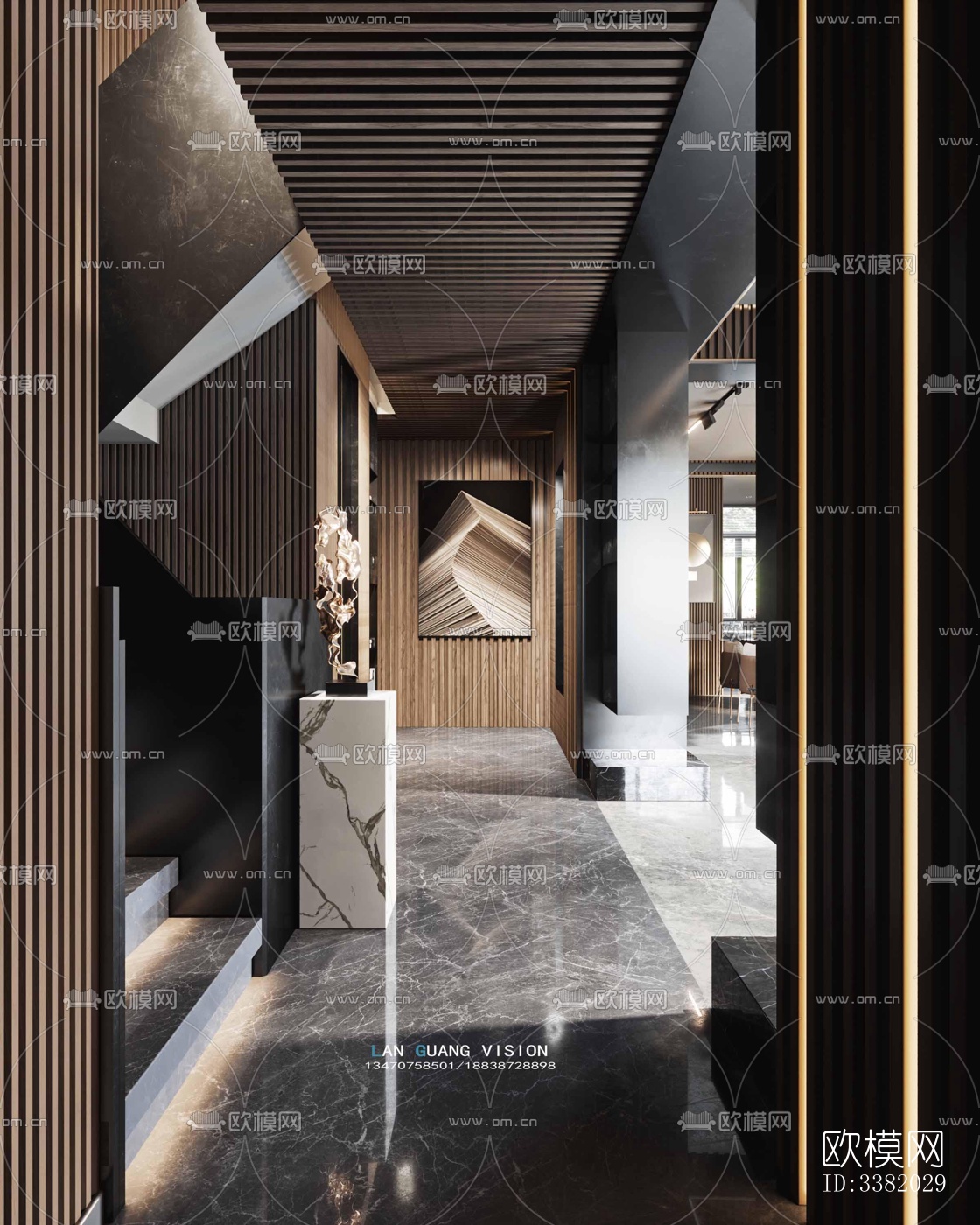 现代别墅效果图下载（渲染图12）