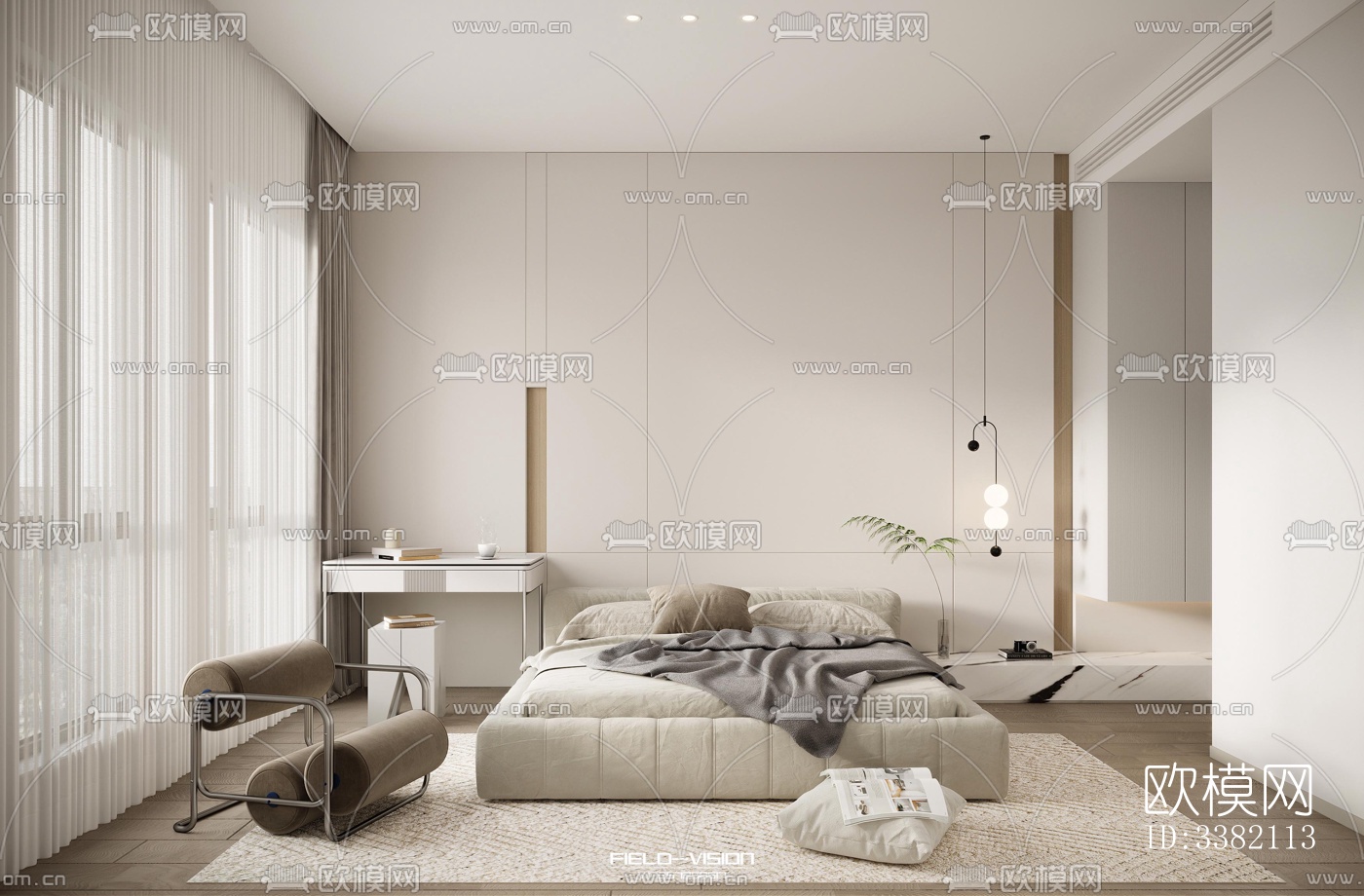 现代别墅效果图下载（渲染图7）