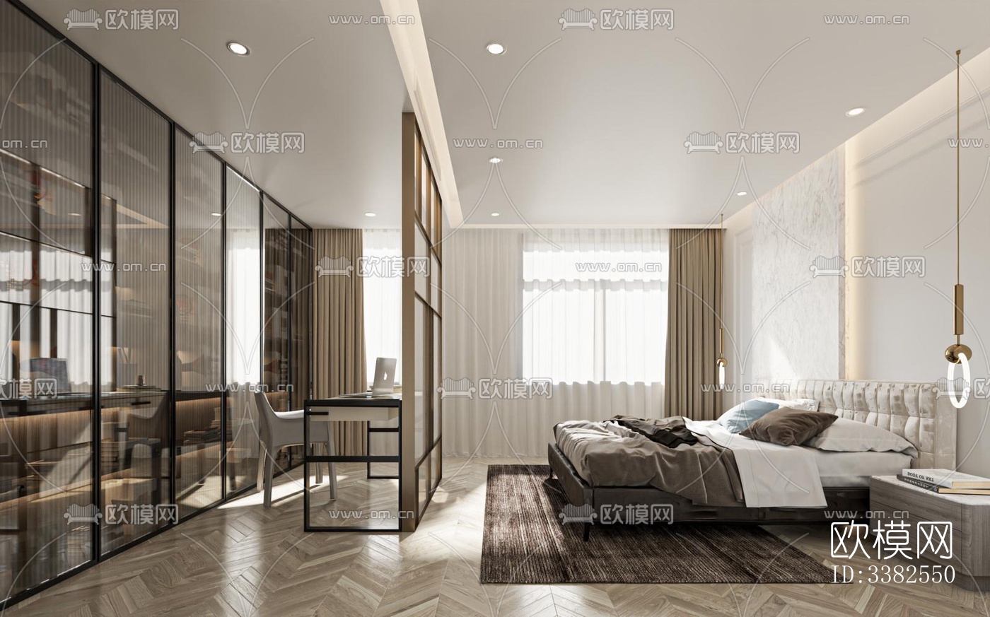 现代别墅效果图下载（渲染图4）