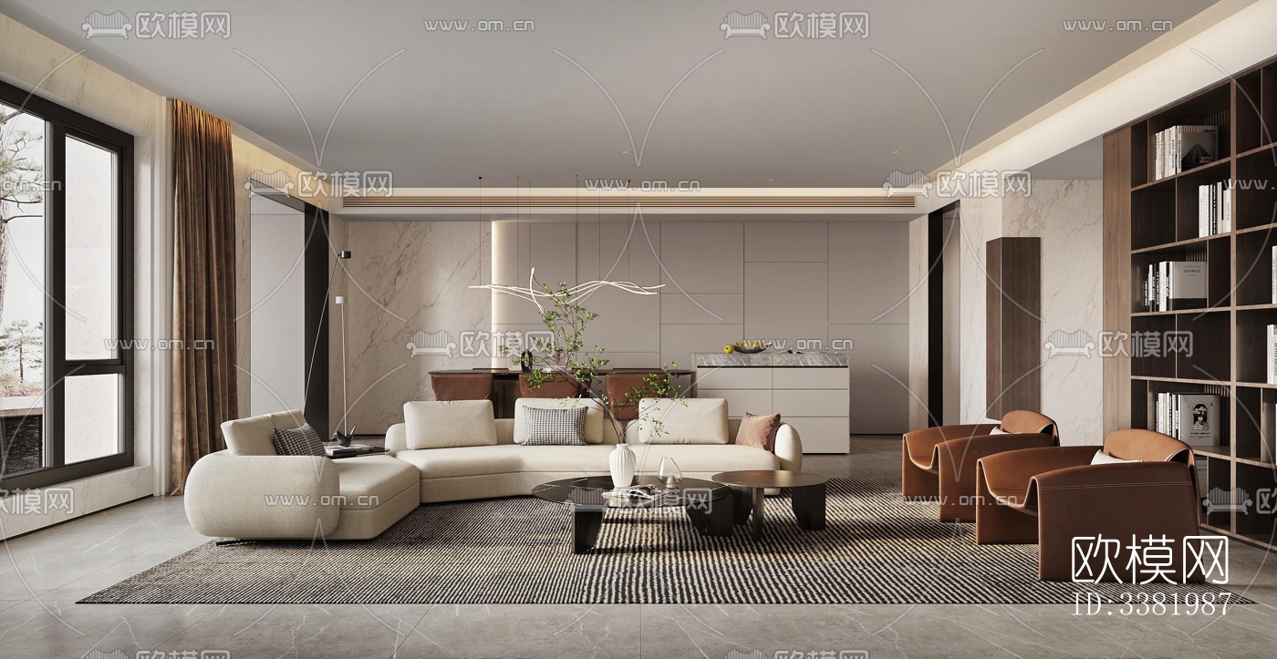 现代别墅效果图下载（渲染图3）