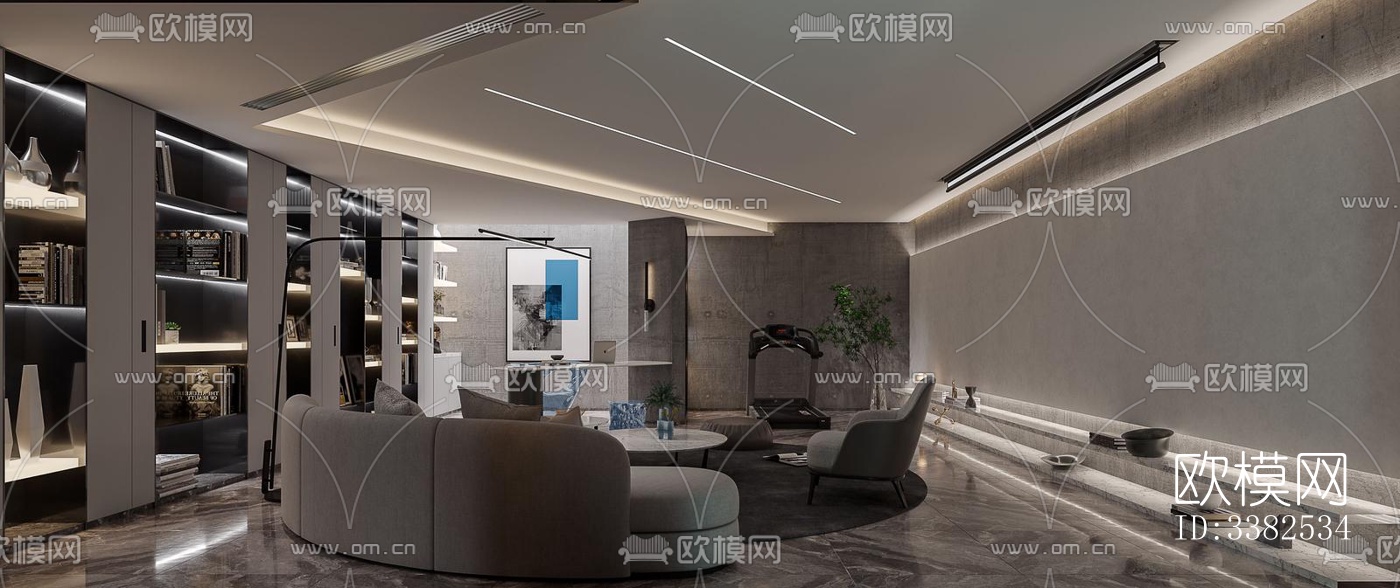 现代别墅效果图下载（渲染图3）