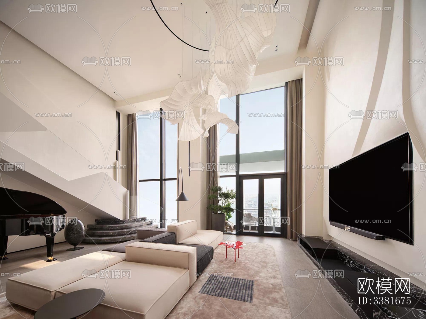 现代别墅效果图下载（渲染图4）